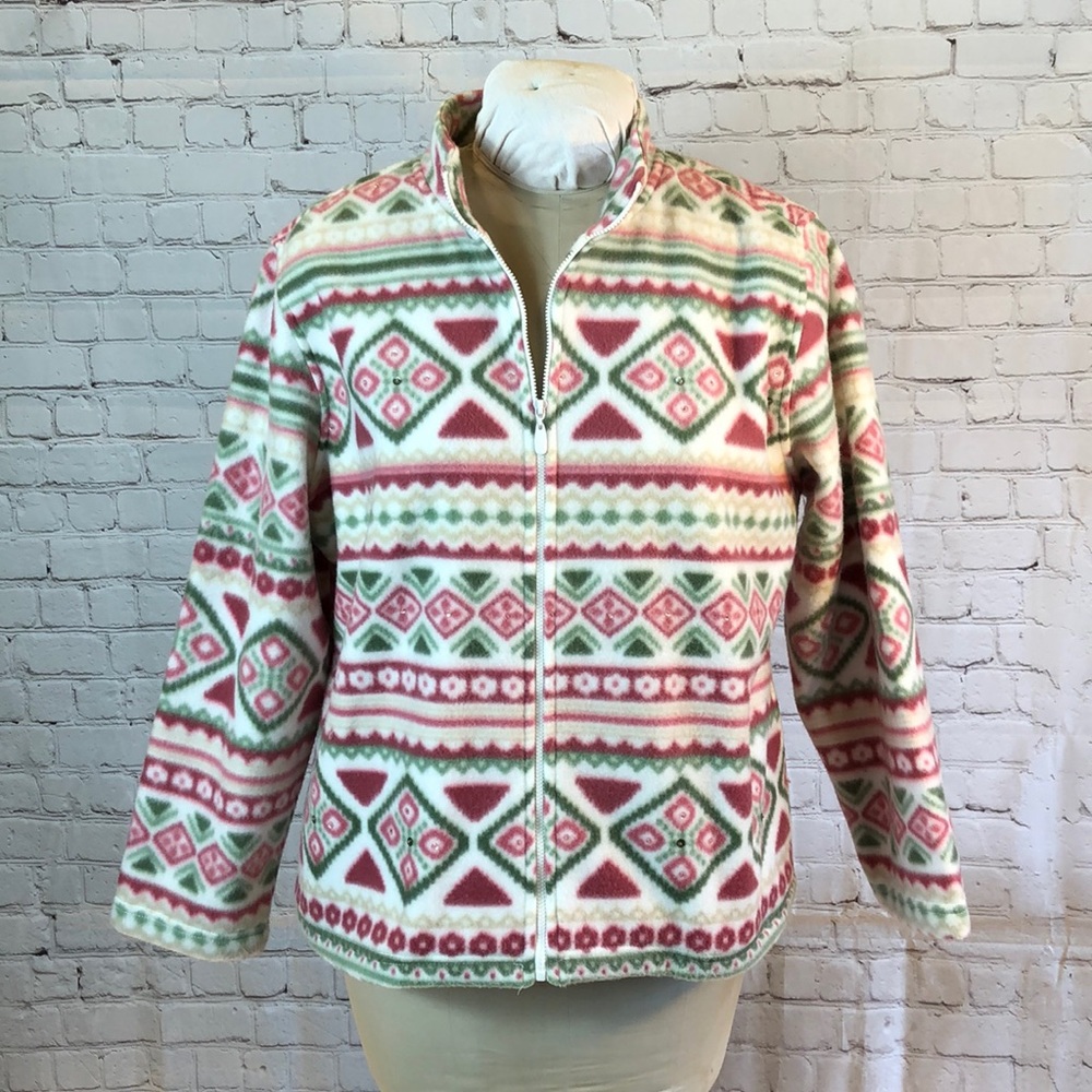 A Dunner soft fleece jacket w sequins detail